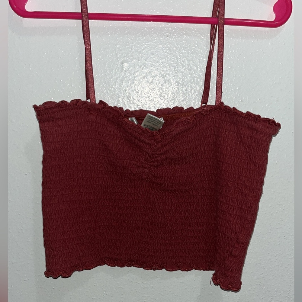 DARK PINK CROP TOP